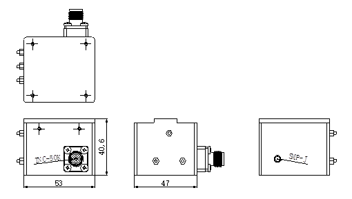 VHF波段螺旋帶通濾波器